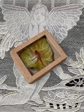 Vintage Whimsygoth Fairycore Handmade Dragonfly Shaped Candle